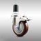 Service Caster 4 Inch 316SS Maroon Poly Swivel 1-5/8 Inch Expanding Stem Caster Lock Brake SCC SCC-SS316TTLEX20S414-PPUB-MRN-158 - alternate 4